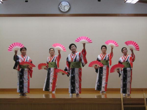 町民祭文化展オープニングセレモニー（民踊線歌2）