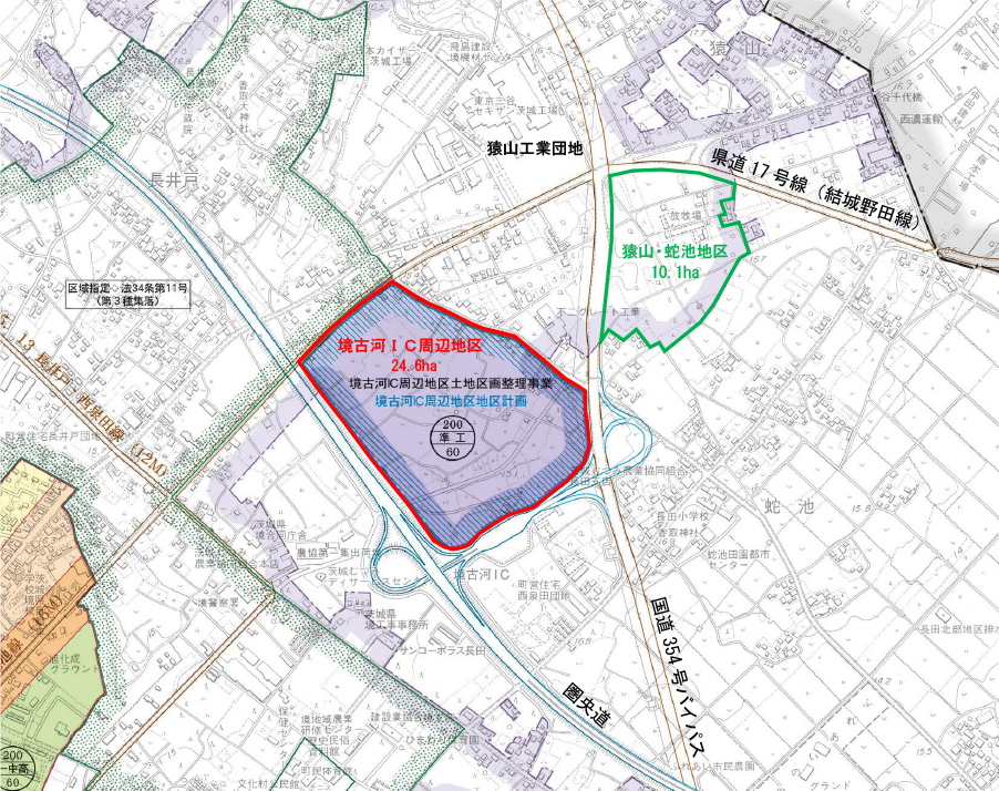 境古河IC周辺地区・猿山・蛇池地区　20211109