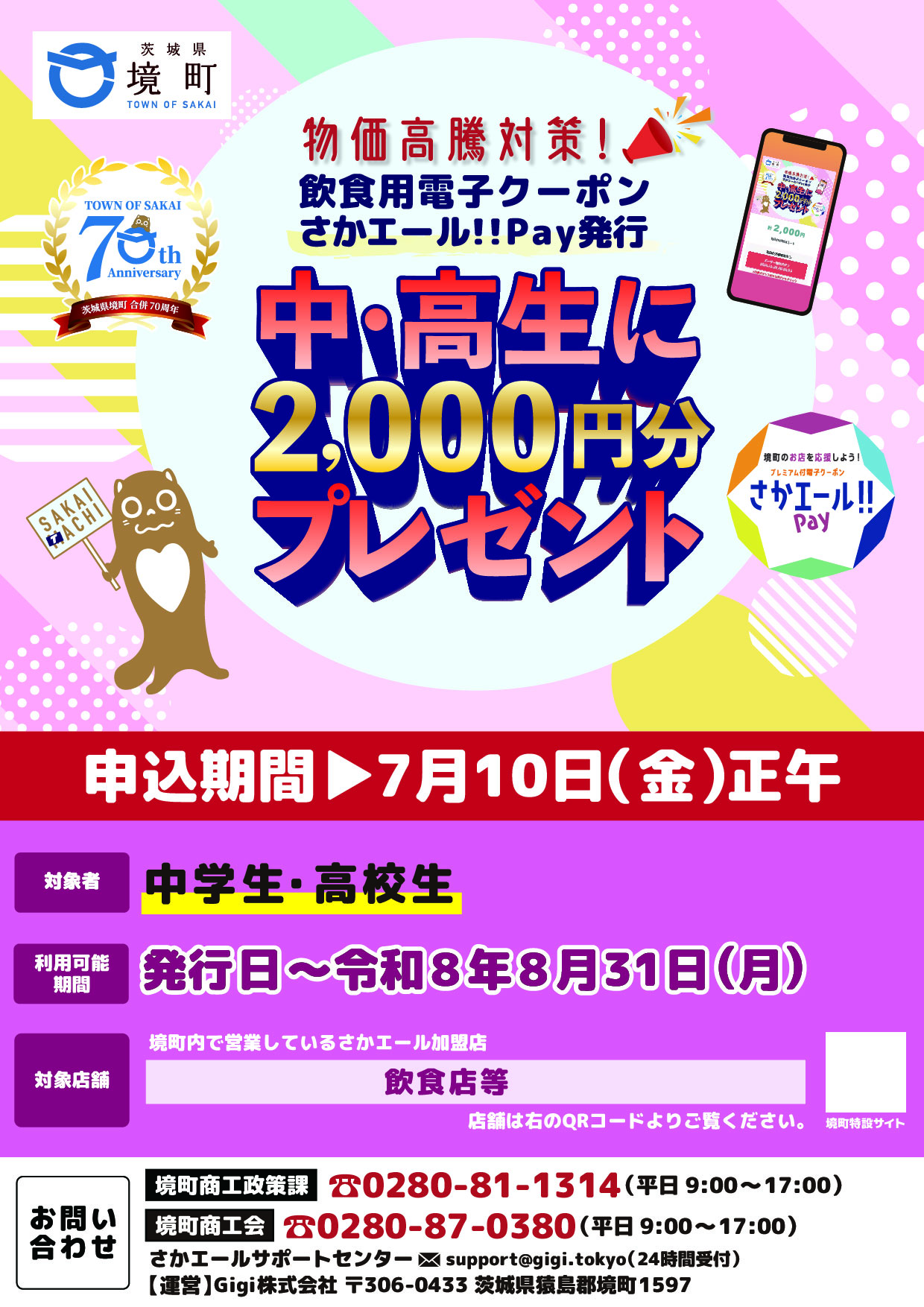 電子クーポン表