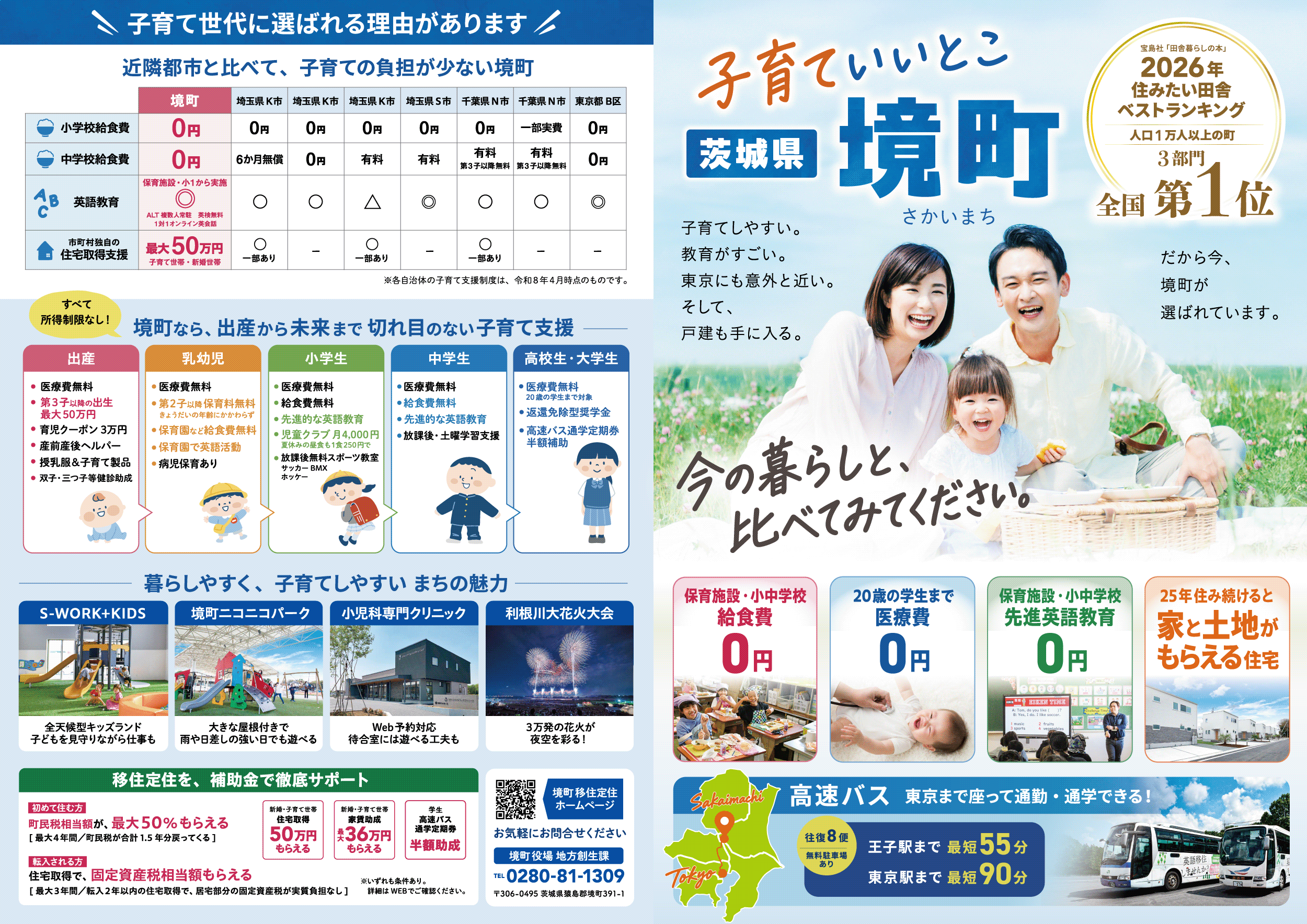 境町移住定住リーフレット（表）